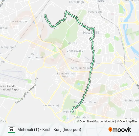 725 Bus Line Map