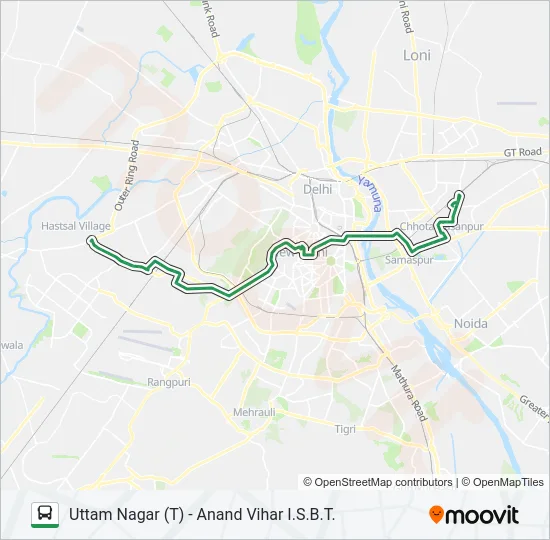 740 Bus Line Map