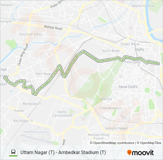 753 Bus Line Map