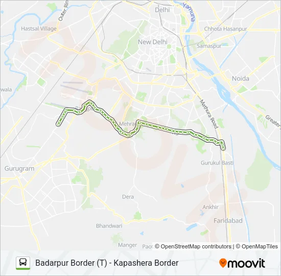 717A Bus Line Map