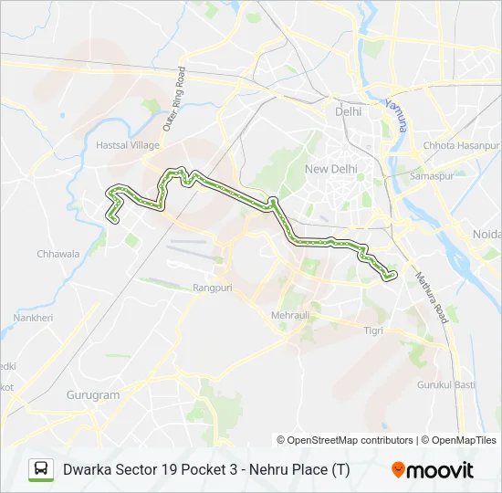 724EXT Bus Line Map