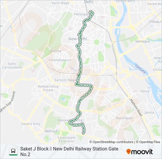 500 bus Line Map