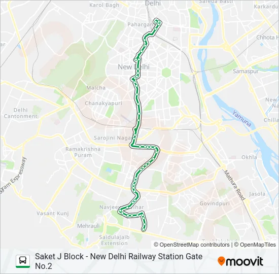 500 Bus Line Map