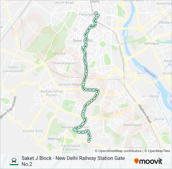 500 Bus Line Map