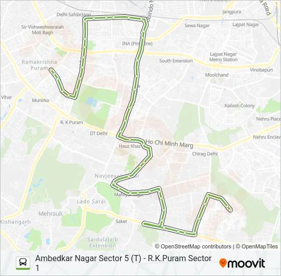 512 Bus Line Map