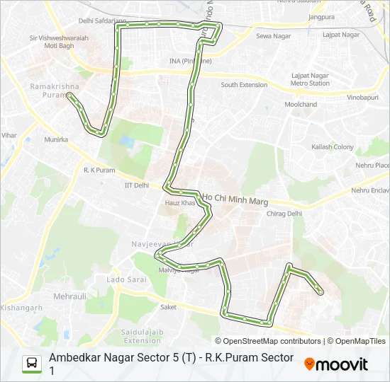 512 Bus Line Map