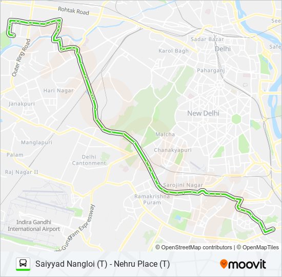 529 Route Schedules, Stops & Maps Nehru Place (T) (Updated)