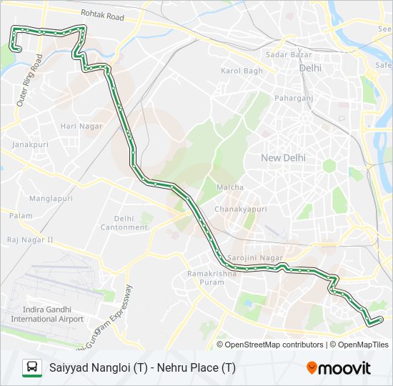 529 bus Line Map