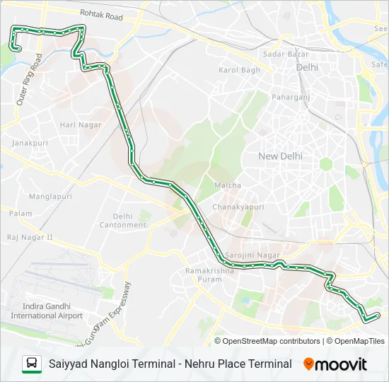 529 Bus Line Map