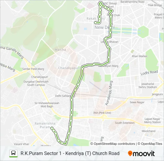 610 Bus Line Map