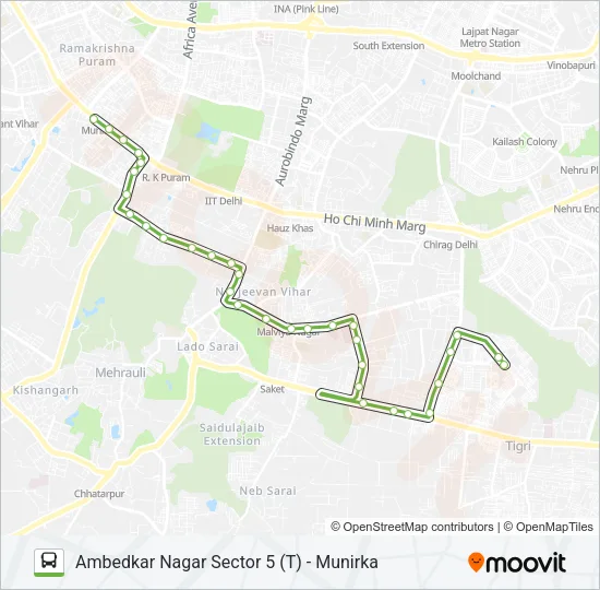 680 Bus Line Map