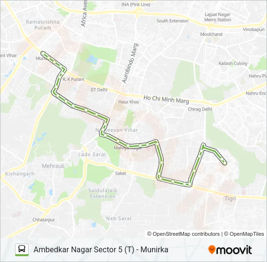 680 Bus Line Map