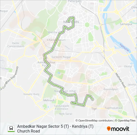 680 Bus Line Map