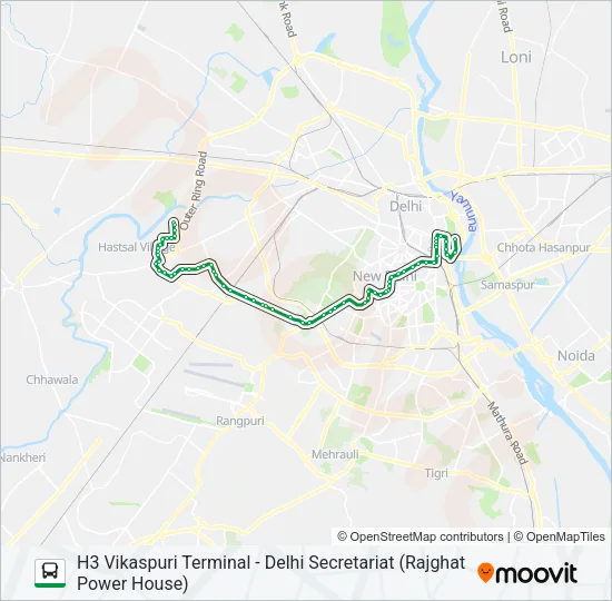 793 Bus Line Map