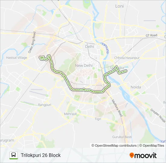 611A Bus Line Map