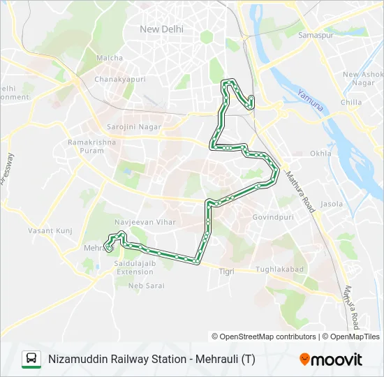 427 Bus Line Map