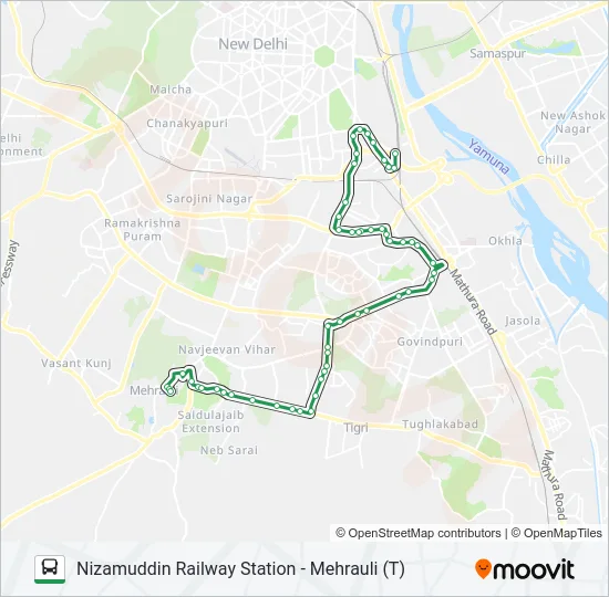 427 Bus Line Map