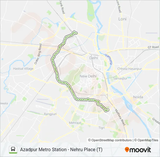 442 Bus Line Map