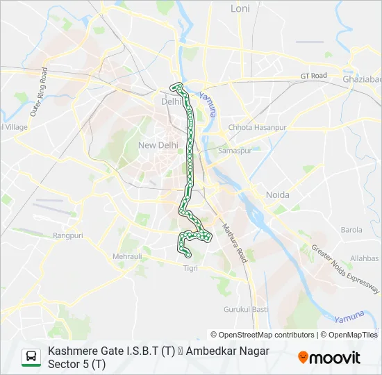 449 Bus Line Map