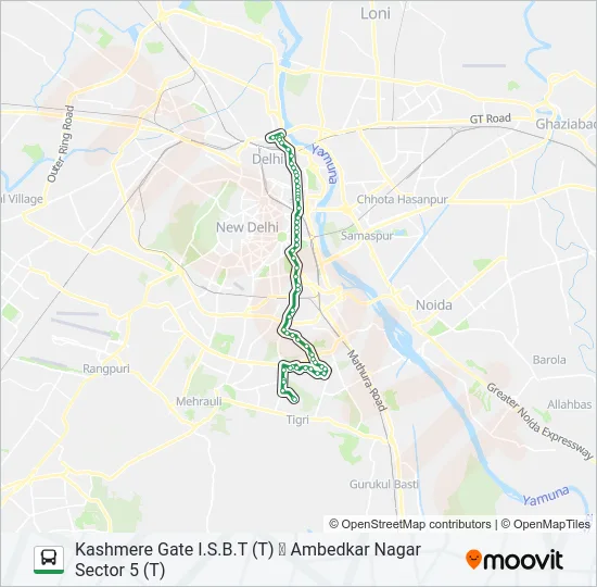 449 Bus Line Map