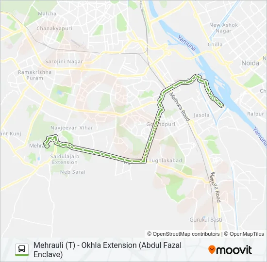463 Bus Line Map