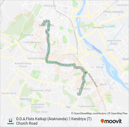 480 bus Line Map