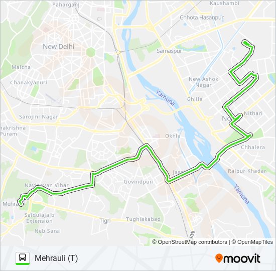 493 Route Schedules, Stops & Maps Mehrauli (T) (Updated)