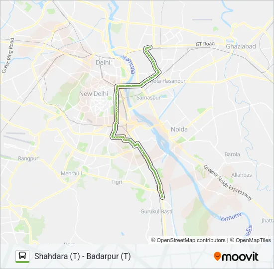 418A Bus Line Map