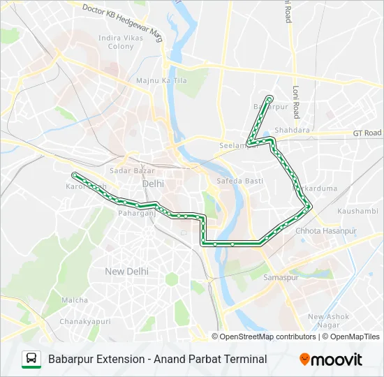 353 Bus Line Map