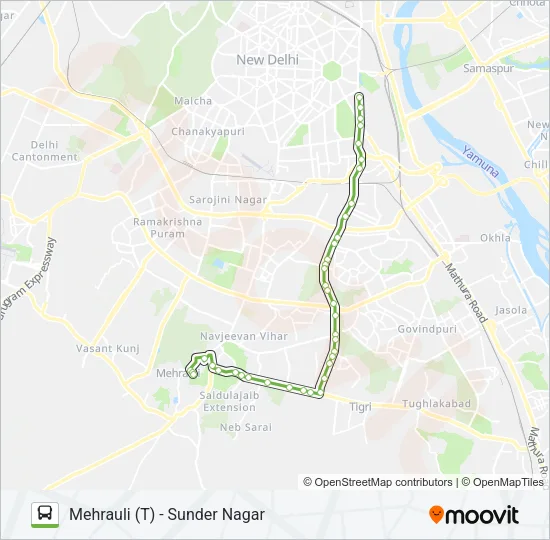 356 Bus Line Map