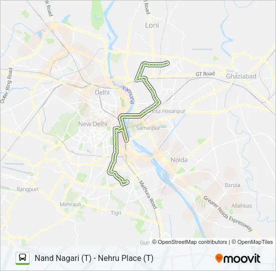 374 Bus Line Map