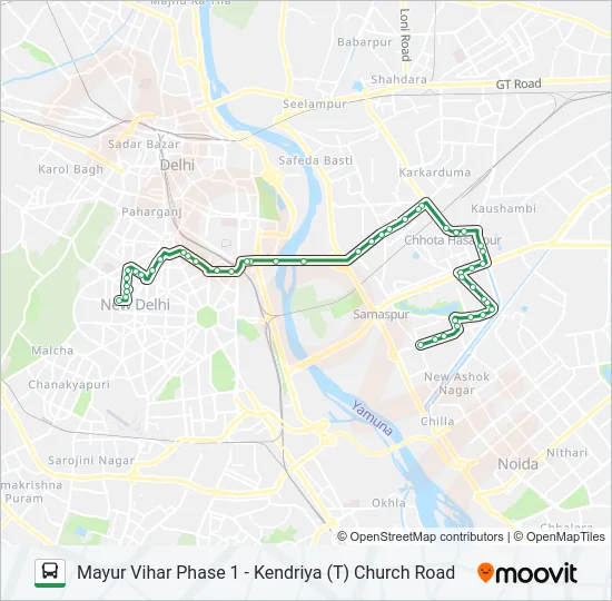 390 Bus Line Map