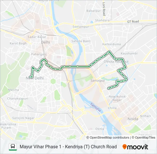 390 Bus Line Map