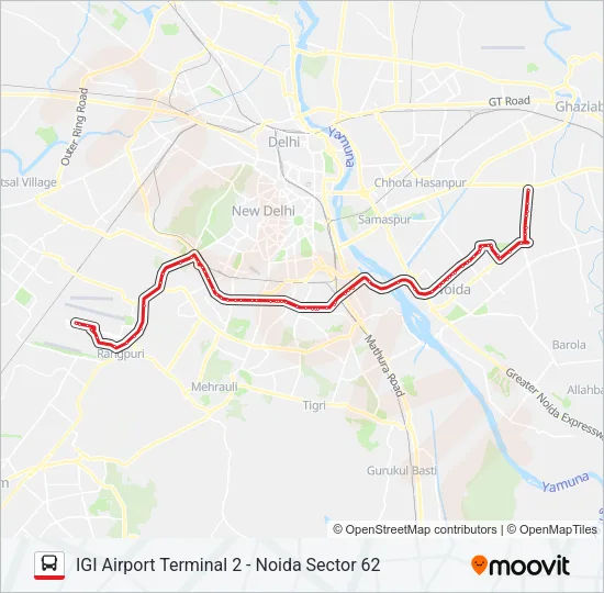 392B Bus Line Map
