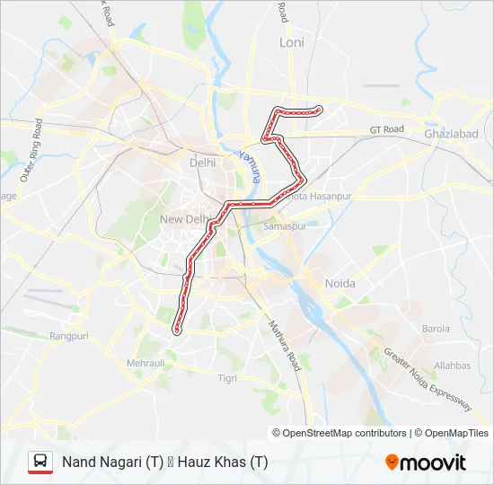 335 Bus Line Map
