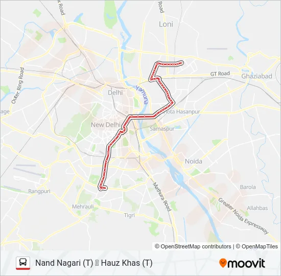 335 Bus Line Map