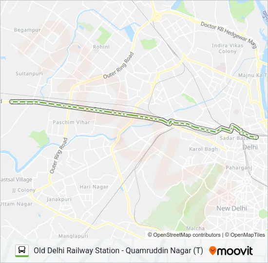 219 Bus Line Map