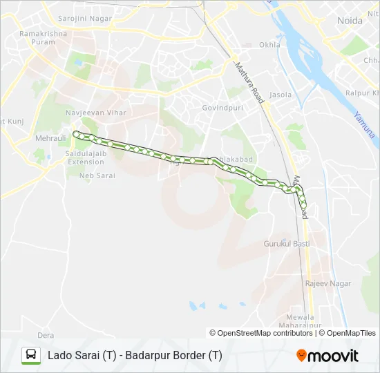 34A Bus Line Map