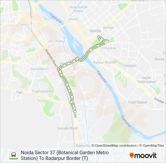 34A Bus Line Map