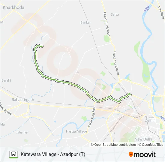 114B Bus Line Map