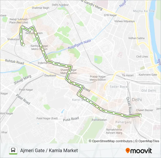 39A Bus Line Map