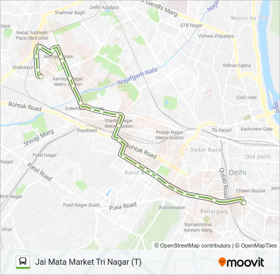 39A Bus Line Map