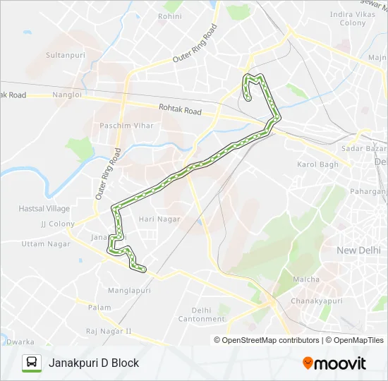 832 Bus Line Map