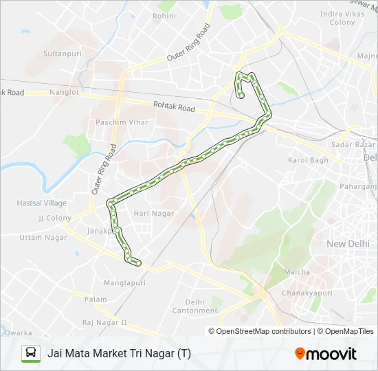 832 Bus Line Map