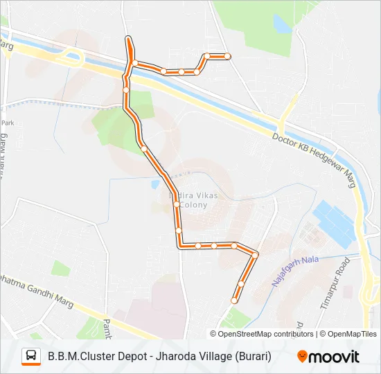 104LSTL Bus Line Map