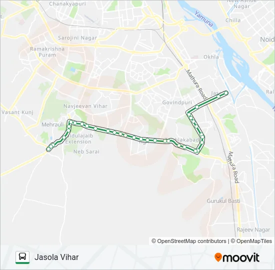 434 Bus Line Map