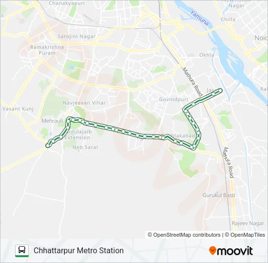 434 Bus Line Map