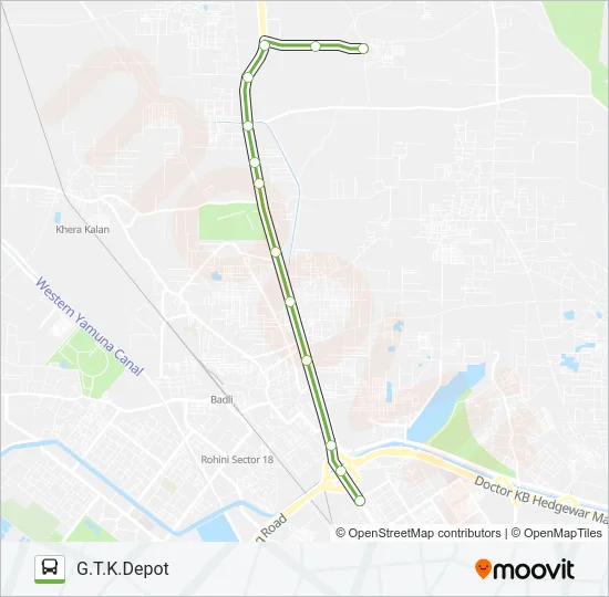 124 Bus Line Map