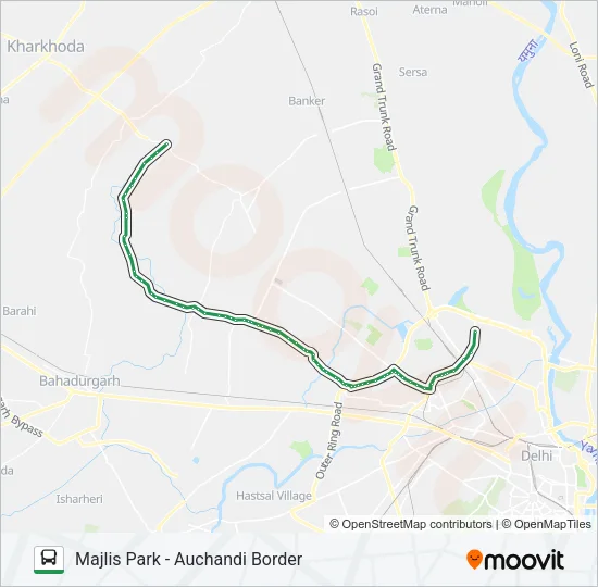 114A Bus Line Map
