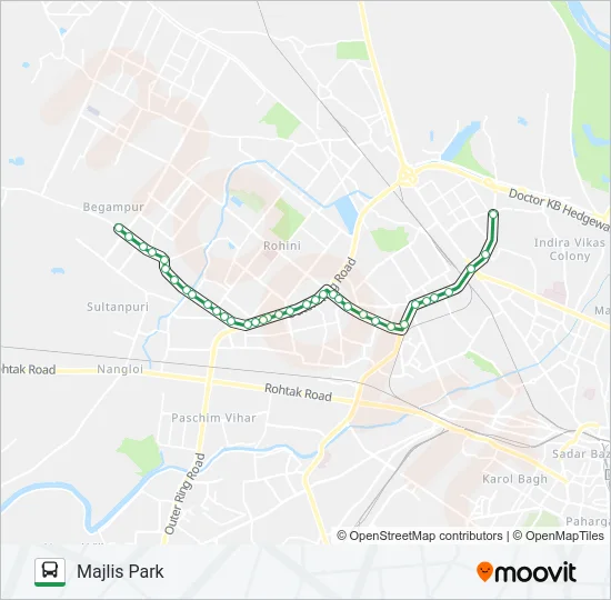 114A Bus Line Map